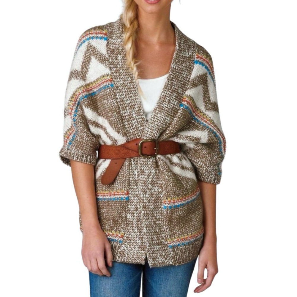Alpaca Wool Short Sleeve Cardigan Size XS-S